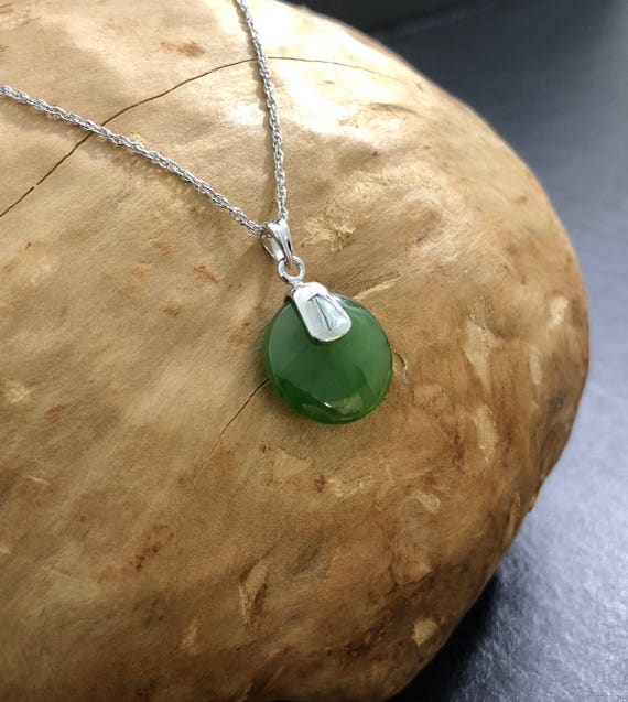 Canadian Jade Pendant 0056 Green Jade Natural Jade