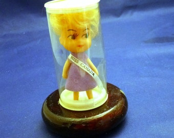 Vintage Miniature Miss Canada Made in Hong Kong Collectible Doll, 1960s