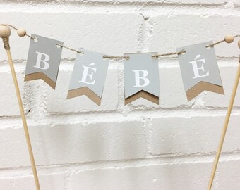Cake Topper flags, Baby shower, baby flags, Cake Decoration, party Decor, Flag