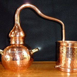 Copper Alembic Still 1.5 Liter for Home Gardens