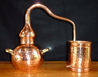 Copper Alembic Still 1.5 Liter for Home Gardens