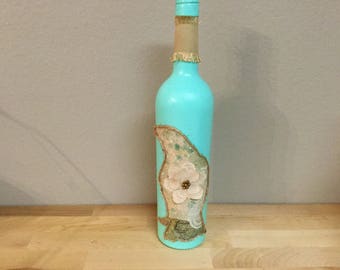 Recycled Wine Bottle Art