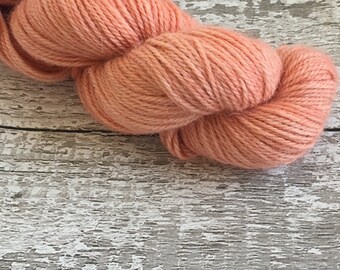 Naturally dyed yarn - Madder on 100% Alpaca - peach - one-off