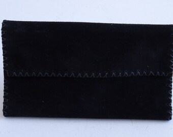 Handmade suede leather tobacco case