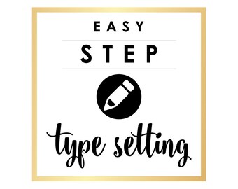 Type setting for Invitation