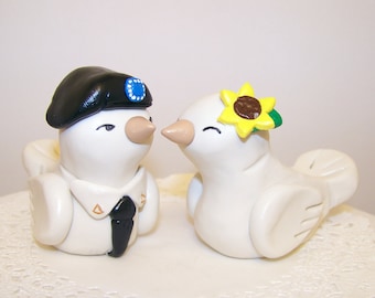 Army Wedding Cake Topper Custom Wedding Decoration - Choice of Colors