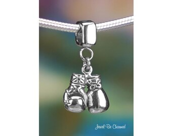 Boxing Gloves Charm Silver Plated Boxing Gloves Charm for