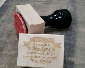 Photographer Packaging - Wooden Stamp for Photographers - Packaging Stamp - Gifts for Photographer - Photography Props - My Pleasure