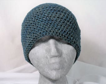 Cormo Wool Beanie Hand-Dyed Hand Crocheted