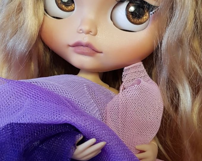 Blythe Doll Custom blond girl OOAK art tbl base Elise SALE