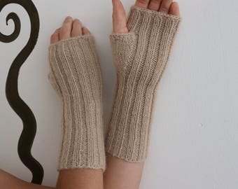 Fingerless Gloves- Women Fingerless - Peruvian Baby Alpaca Yarn - Fingerless Mittens - Baby Alpaca Yarn Hand Warmers