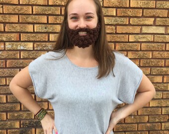 6 Colors! Crochet Beard Baby, Child, or Adult