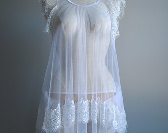 Aurai Babydoll - Sheer White