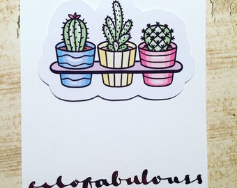 Just Believe cactus Magnetic Book Mark - Page Marker