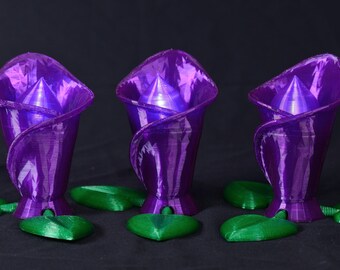 Black Panther Inspired String of Lighted Calla Lily Nightlights, Set of 3 or 5 with Wall Plug