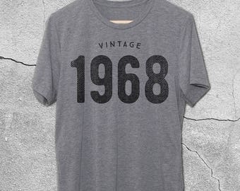 50th Birthday Gift For Women & Men - 50th Birthday Shirt - Vintage 1968 T-Shirt - 50th Birthday Graphic Tee -50th Birthday Gift ideas - Tees
