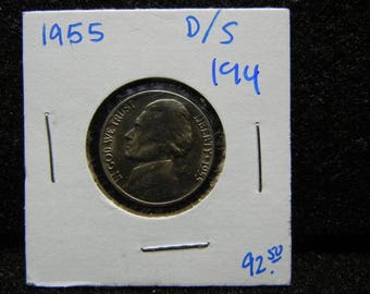 1955 D/S JEFFERSON NICKEL