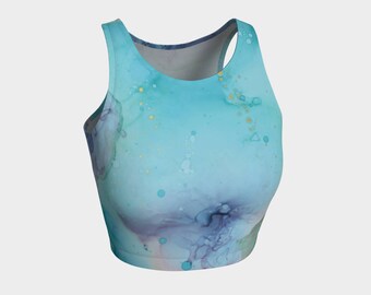 Crop top | Yoga top | Athletic swim top | Tide Pools