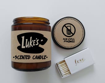 Lukes Diner Candle Gilmore Girls Gift Coffee Candle Lukes Diner Sign Lukes Diner Mug Birthday Gift Gilmore Girls Quotes Pop Culture