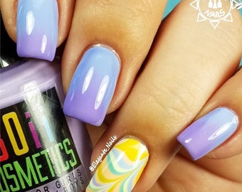 color changing nail polish, water marble nail polish - Vacation mood on