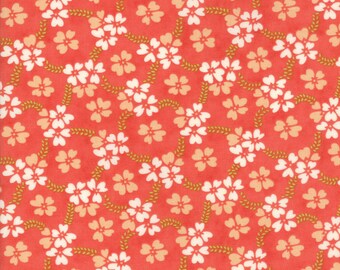 Ella and Ollie - Daisy Rings in Strawberry Red: sku 20302-11 cotton quilting fabric by Fig Tree and Co. for Moda Fabrics