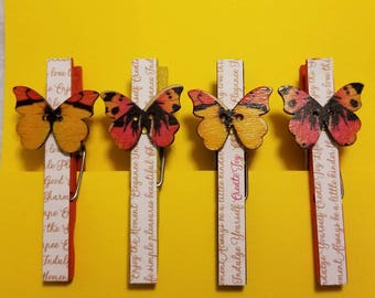 Decorative Clothespin Magnets