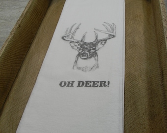 Flour Sack Tea Towels-Oh Deer!