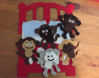 No More Monkeys Jumping on the Bed! Felt Board Story