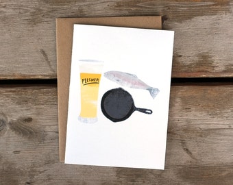 SALE! Pilsner and Fish Fry A6 Card
