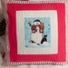 christmas pillow with black lab