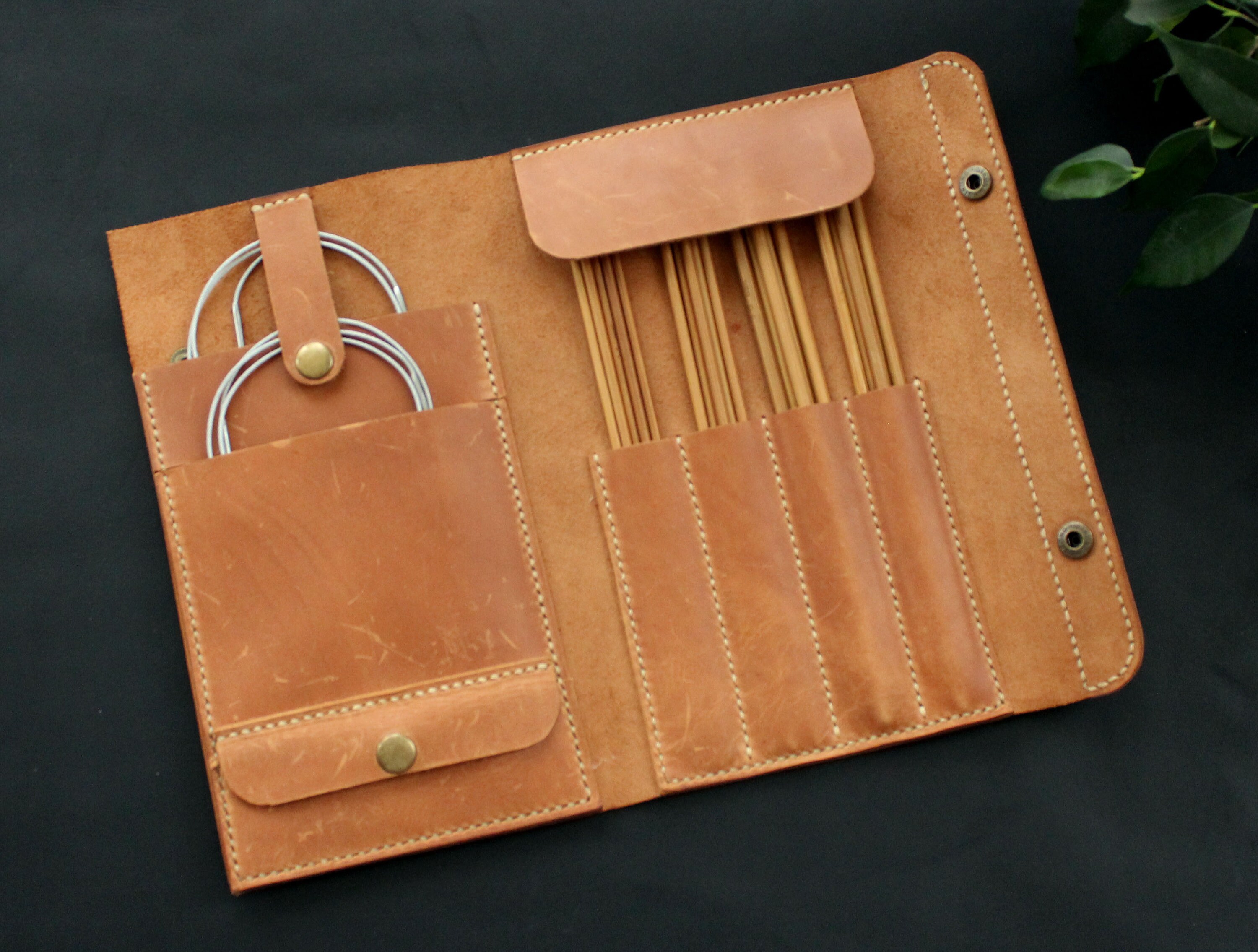 Knitting Needle Storage Case Kit Organizer Bag Oxford