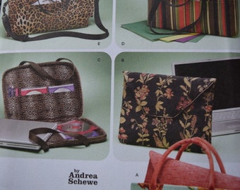 Simplicity 3889 Laptop Computer Bags by Andrea Schewe (uncut)
