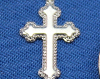 Sterling Silver Cross Charm 9x15mm 60516042
