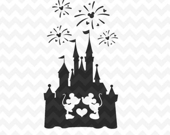 Free Free 323 Disney Castle And Fireworks Svg SVG PNG EPS DXF File