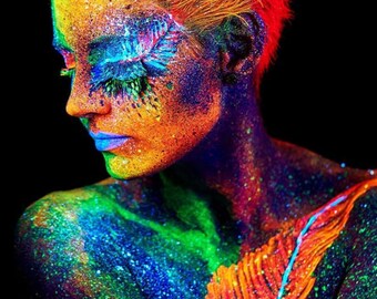 UV Glitter Face & Body Gel All Colors - 0.34 / 10ml tubes - Festival Wear