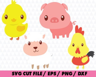 Pig svg Cute face svg Cute pig svg Pig cricut Flower svg