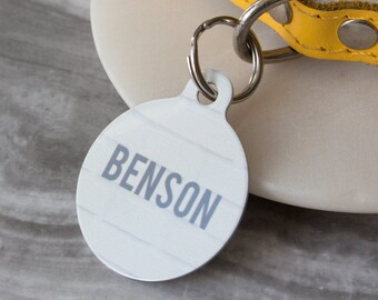 Personalised Brick Pet ID Tag - Dog Name Identification