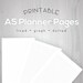 A5 Printable Inserts Lined Graph Dotted Paper Filofax Kikki K Large