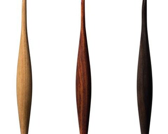 Ebony, Furl's Crochet Hooks, Furl's Ergonomic Hooks, Furl's Streamline, Crochet Hooks, Crochet Supplies, Made in USA, Specialty Wood