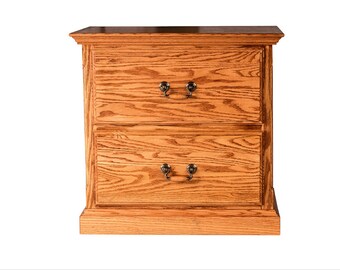 Forest Designs Traditional Two Drawer Nightstand: 25W X 24H X 18D