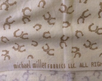 Michael Miller Horseshoe Fabric Cotton Quilt Fabric C-290