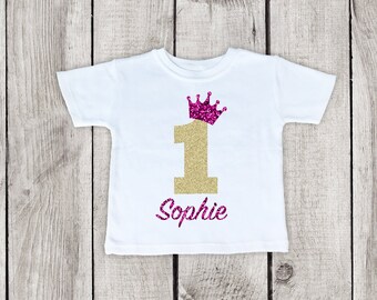 One year old girl birthday First year birthday shirt One