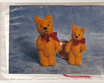 Emily Farmer 2" POOH TYPE Miniature Teddy Bear Kit - 1990 Discontinued