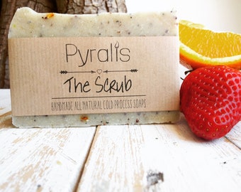 Organic Soap, Exfoliating Soap, Body Scrub, Scrub Soap, Cold Process Soap, Fullers Earth Soap, Detox Soap, Natural Soap, Fragrance Free Soap