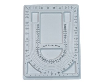 bead board - jewelry beading board - grey necklace design board - bracelet design board - jewelry making tray - jewelry design tool - 1 pc