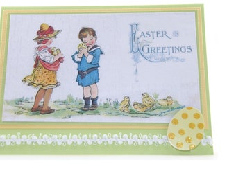 Vintage Easter Card - Vintage Easter - Happy Easter Card - Easter Chicks - Baby Chicks