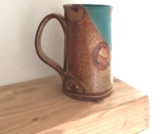 Tall mug, extra large coffee mug, tea cup, handmade pottery mug