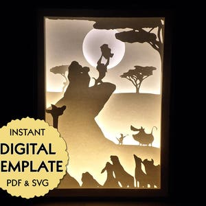 Free Free 244 Lion King Shadow Box Svg SVG PNG EPS DXF File