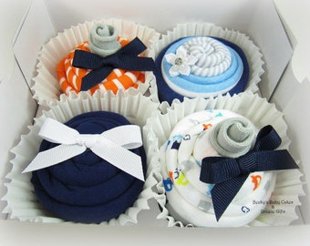 Baby Boy Gift, Onesie Cupcakes, Baby Boy Gift Basket, Baby Shower Gift, Baby Cupcakes, Boy Baby Shower Gift, Pregnancy Gifts, Mom to Be Gift