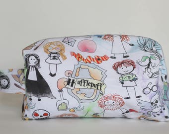 Doodle Harry Potter Medium Knitting & Crochet Project/Toiletry Box Bag